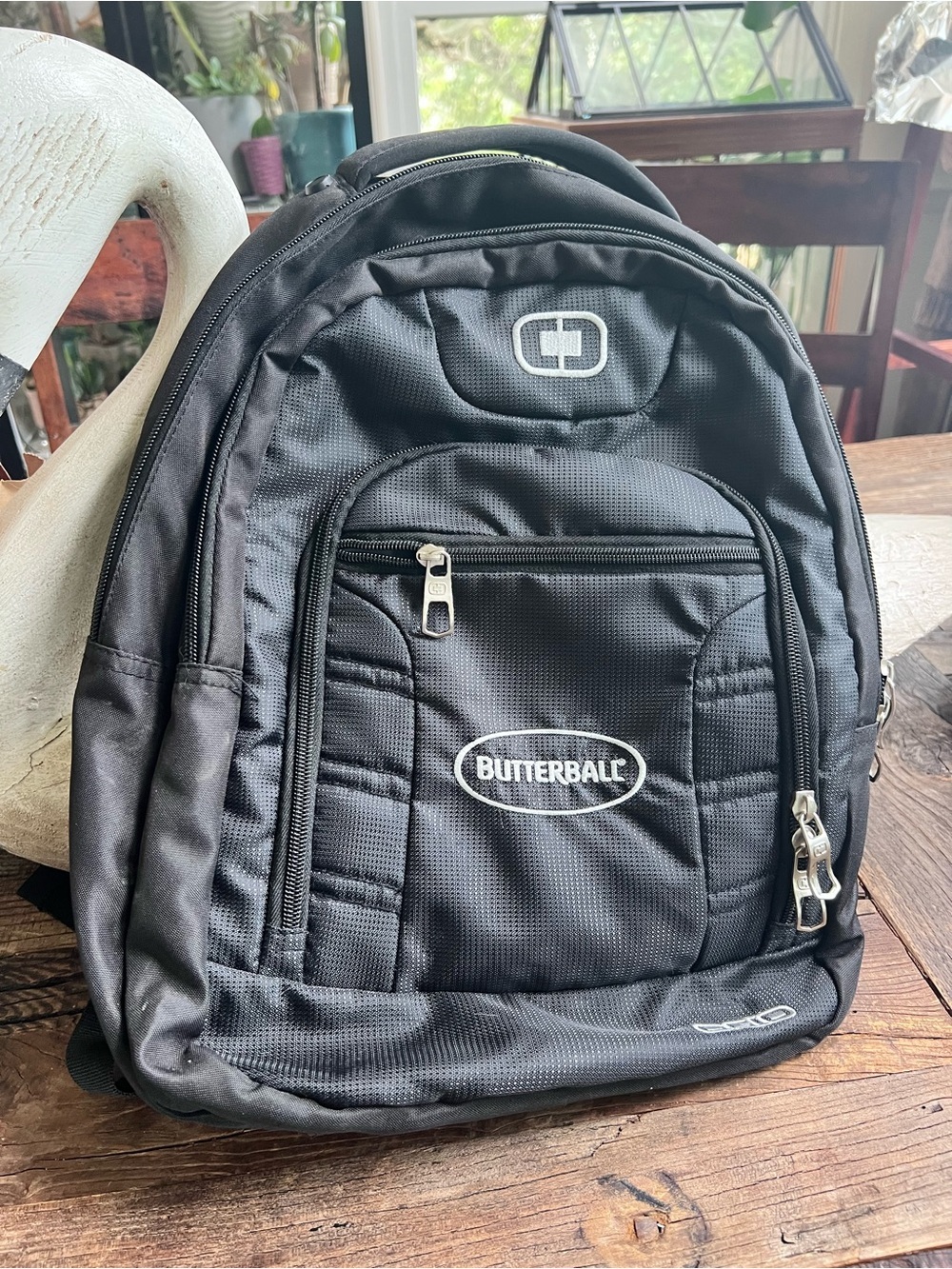 black OGIO Colton Pack features a promotional Butterball logo